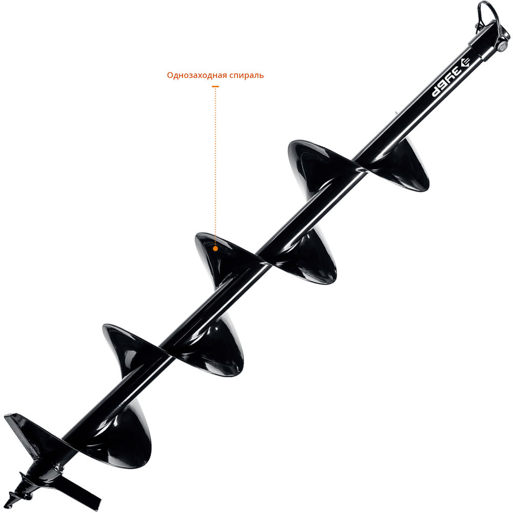 Шнек для мотобуров d 150 мм грунт ЗУБР 7051-15