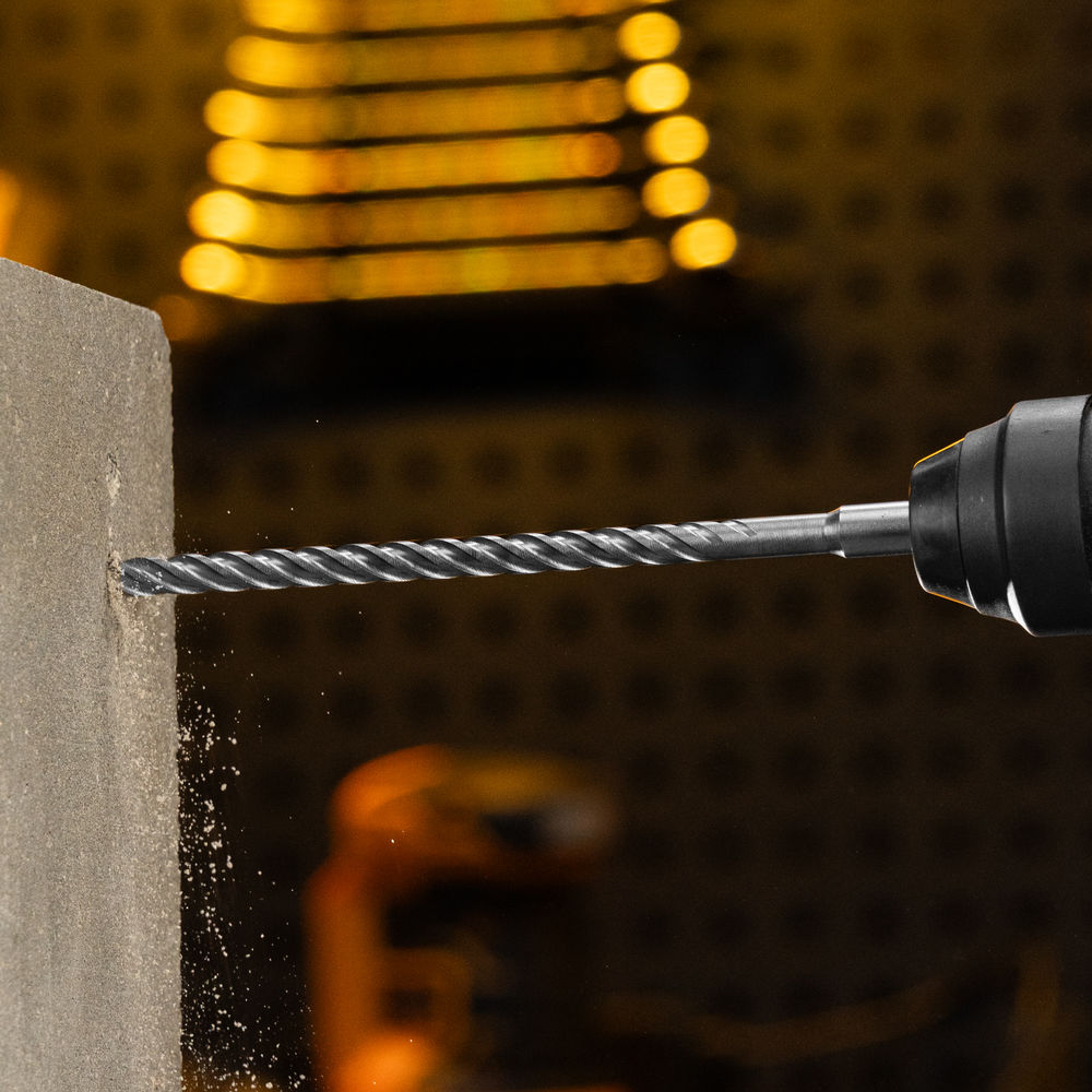 Бур по бетону, цельная крестовая пластина, 8x265 мм, SDS PLUS Denzel (705308)