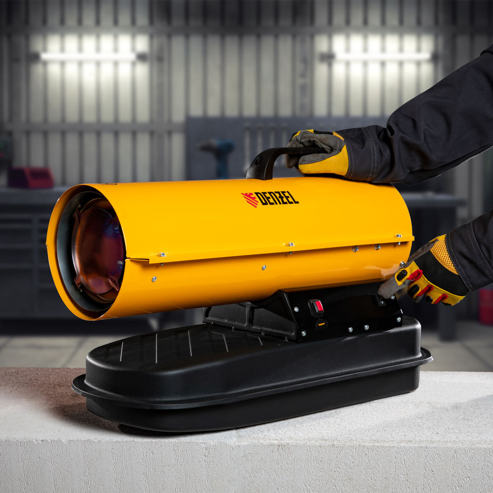 Дизельная тепловая пушка DHG-10, 10 кВт, 300 м3/ч, прямой нагрев Denzel (96481)