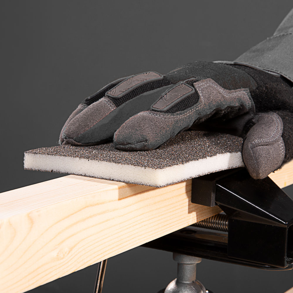 Губка для шлифования, 125 х 100 х 10 мм, мягкая, 3 шт, P 60/80, P 60/100, P 80/120 Matrix (75715)