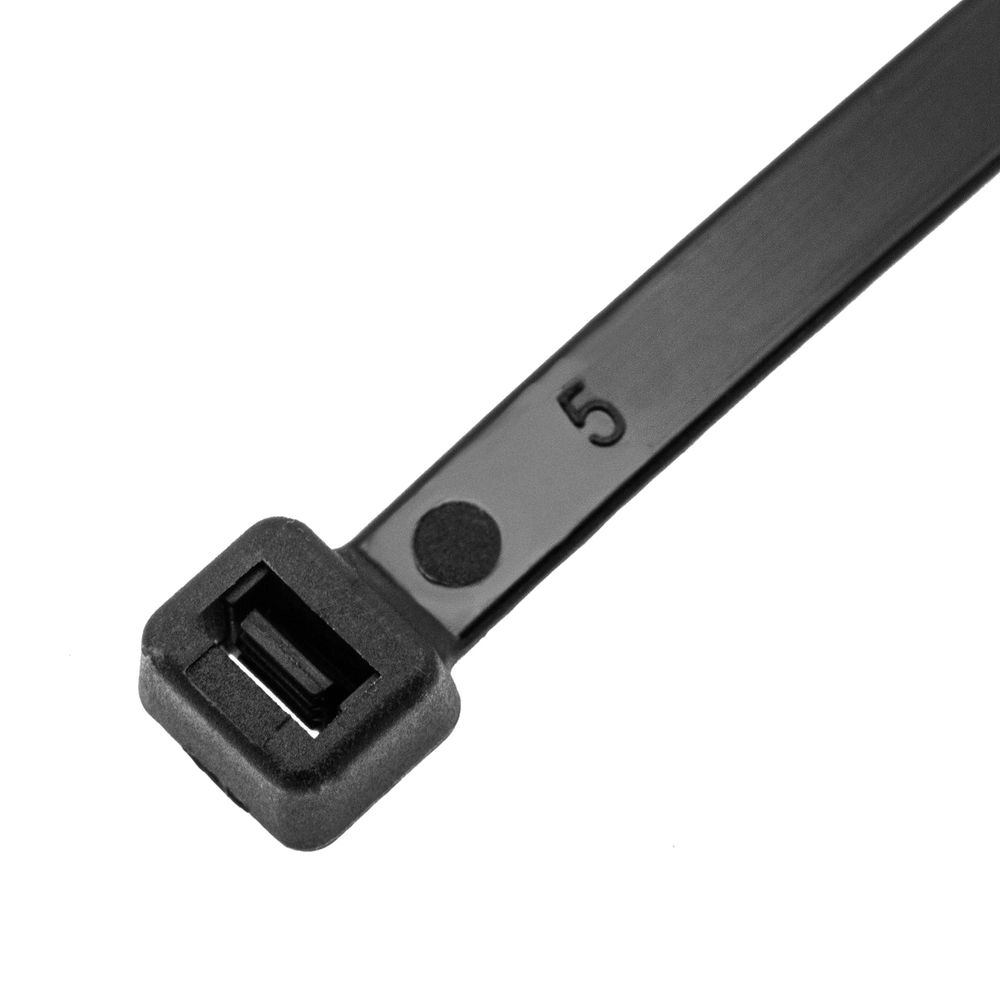 Хомуты, 500 х 8 мм, пластиковые, черные, 50 шт Сибртех (45588)