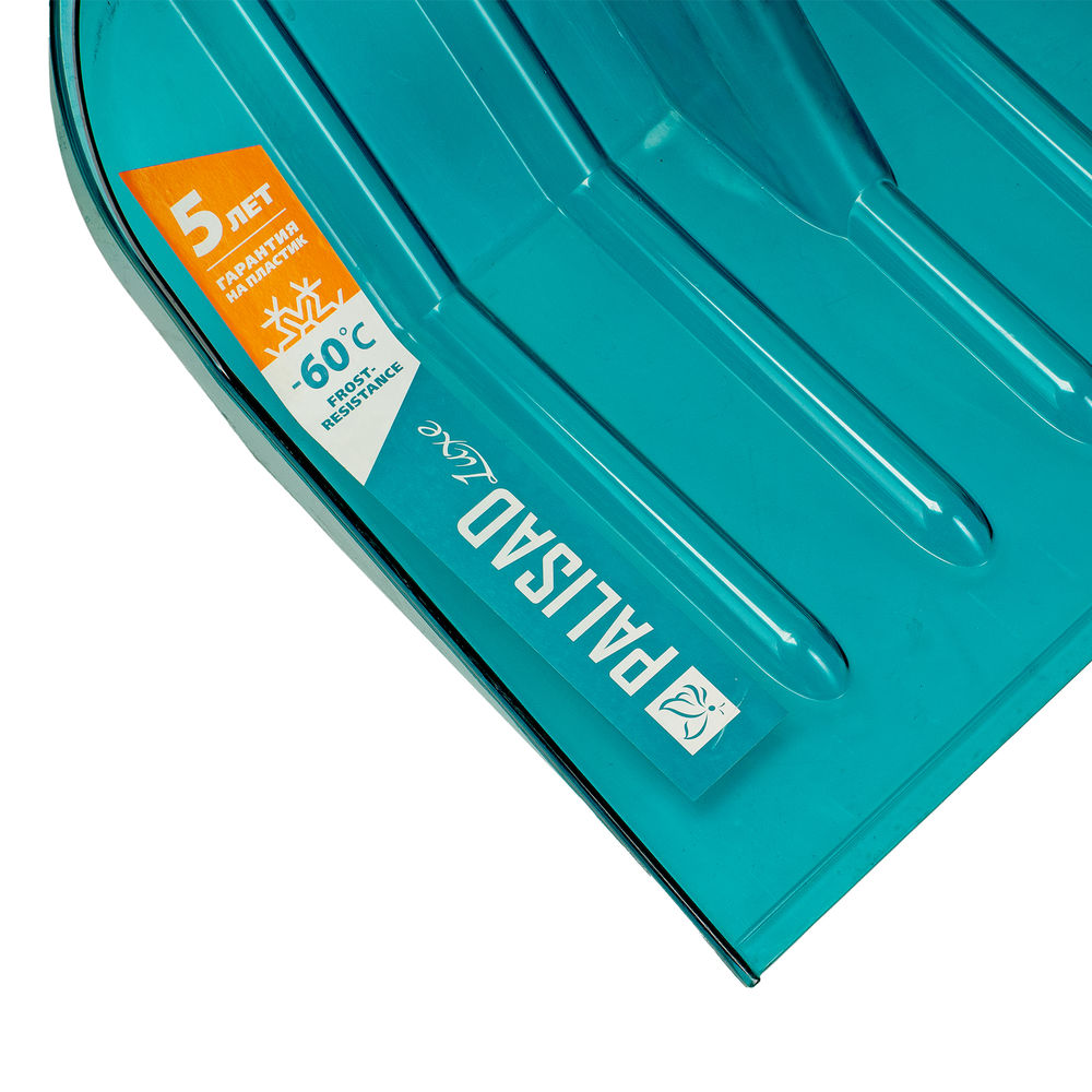 Лопата для уборки снега поликарбонат, 460х400х1400 мм, алюминиевый черенок, LUXE Palisad (61690)