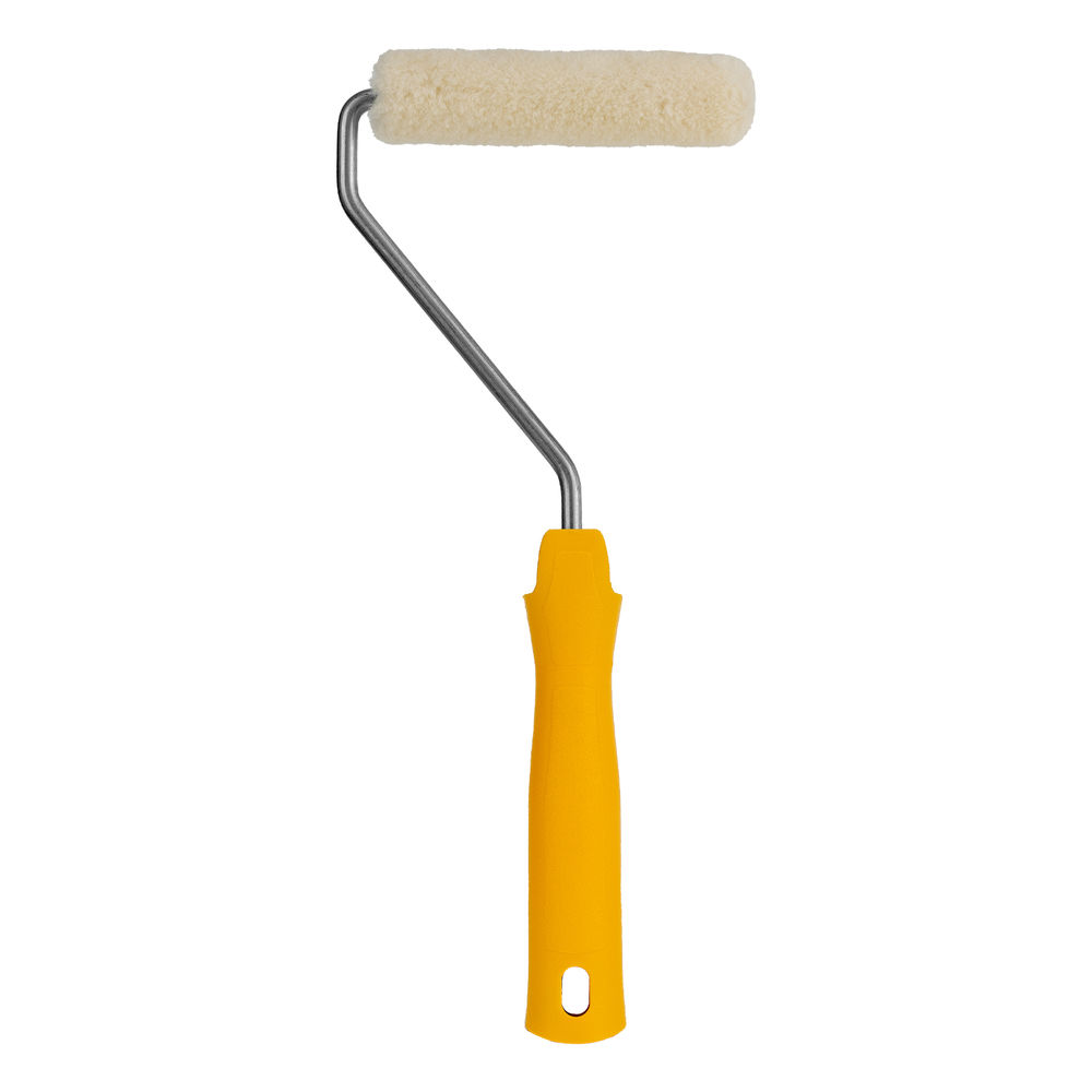 Мини-валик в сборе Лаки , 110 мм, ворс 5 мм, D 16 мм, D ручки 6 мм, Велюр Сибртех (80592)