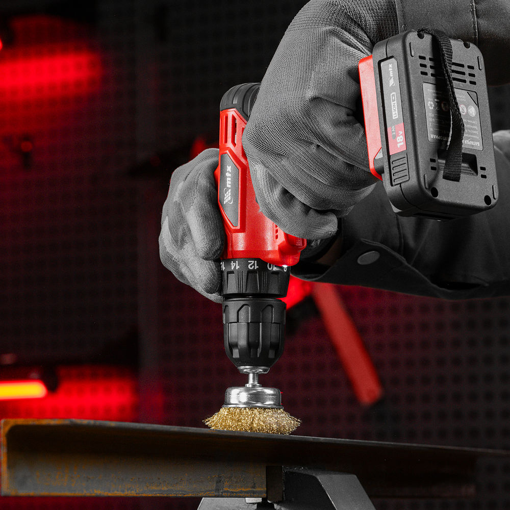 Набор щеток для дрели, 3 шт, 1 плоская, 65 мм, 50 мм чашка, ручная металлическая Matrix (74484)