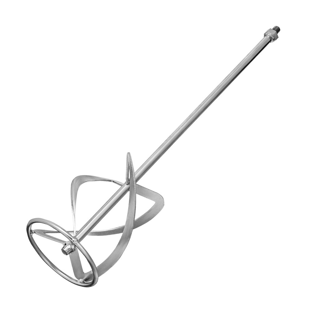 Насадка для миксера, для легких растворов, 140 х 590 мм, оцинкованная, хвостовик резьба М14 Сибртех (848987)