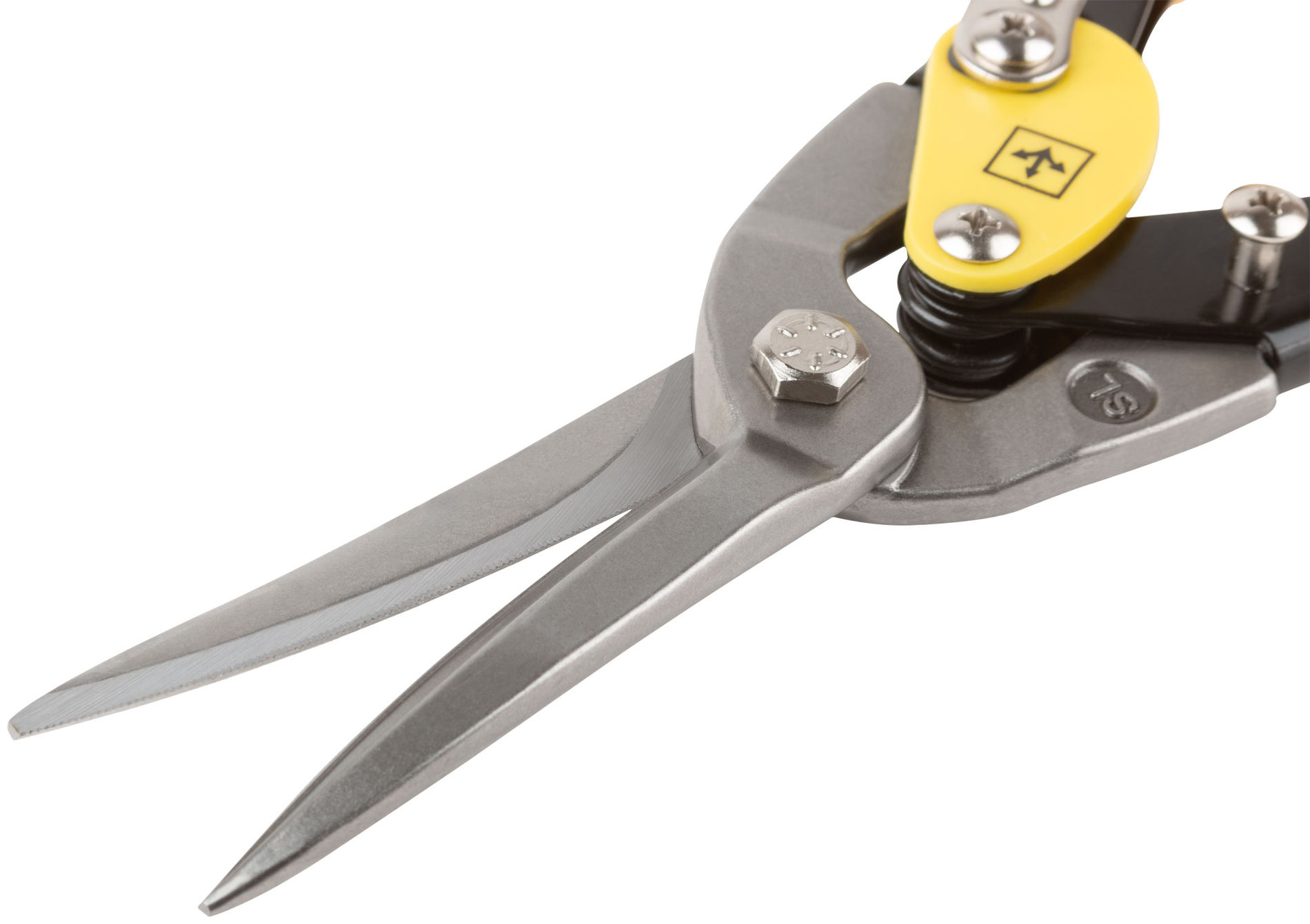 Ножницы по металлу усиленные CrMo Профи, прорезиненные ручки, удлиненные прямые 300 мм (41581)