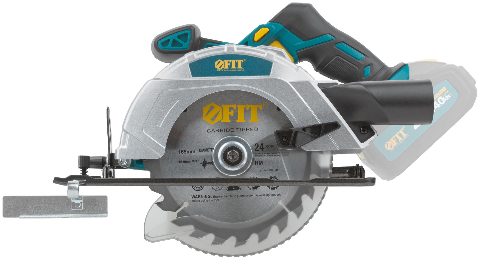 Пила дисковая циркулярная 20 В; 3800 об/мин; 165/20 мм; 2,3 кг; рез. накл.; коробка (79920)