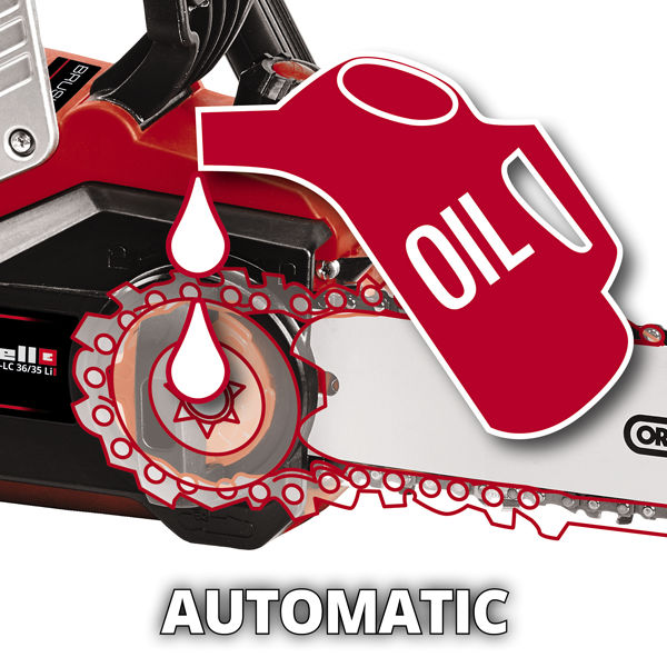 Пила цепная аккумуляторная Einhell PXC GP(GE)-LC 36/35 Li, 2х18В,BL,шина Oregon 35см,без АКК и ЗУ (4501780)