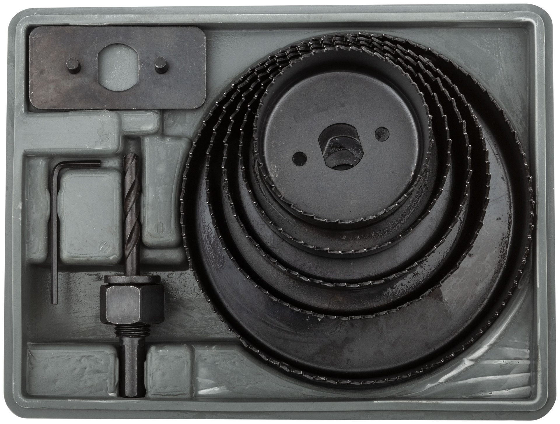 Пилы круговые набор 5 шт (64, 76, 89, 102, 127 мм) в кейсе (36738)