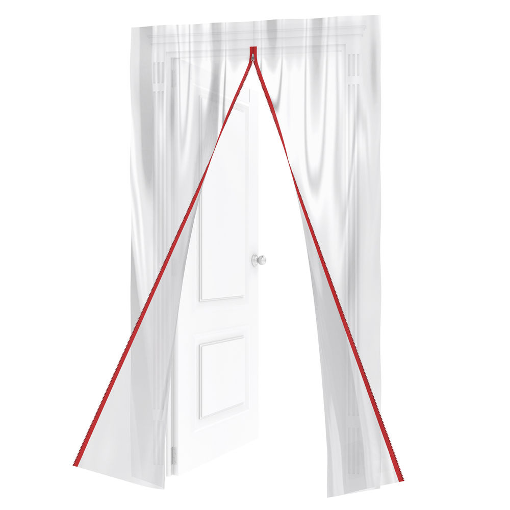 Пленочная дверь на молнии типа I, 220 x 120 cm, с малярной лентой 2.5 см х 10 м Matrix (88757)