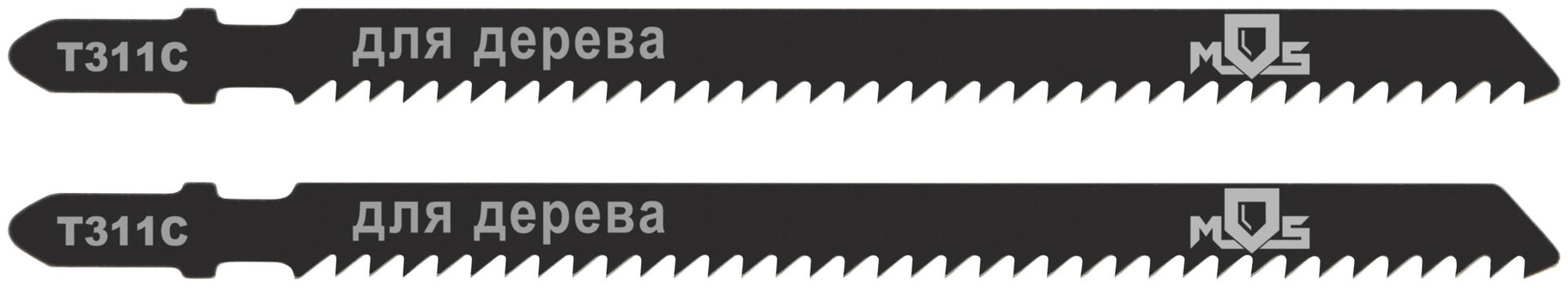 Полотна для эл. лобзика, Т311С, по дереву, HCS, 126 мм, 2 шт. (40810М)