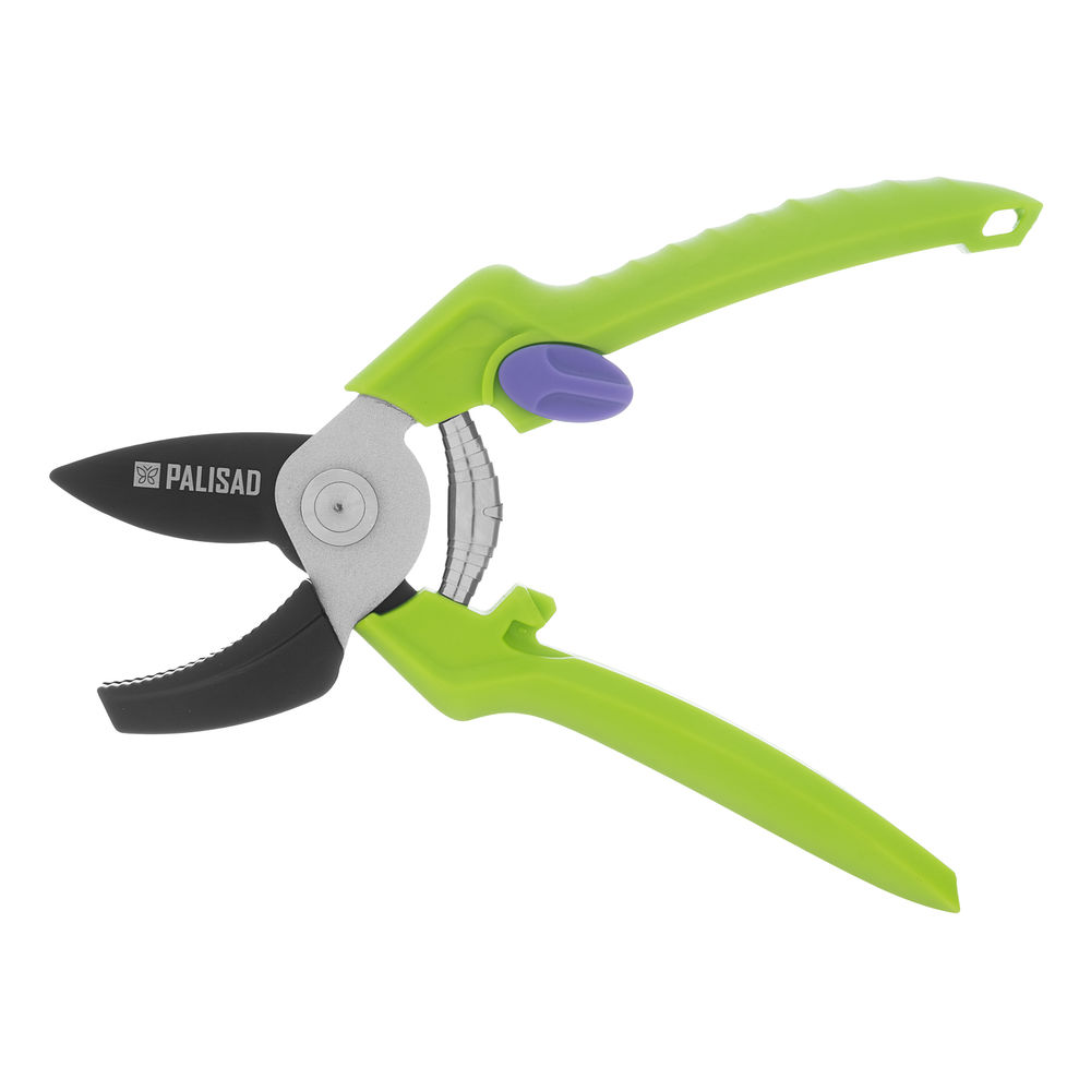 Секатор с наковальней, 190 мм, пластиковые рукоятки Palisad (60454)