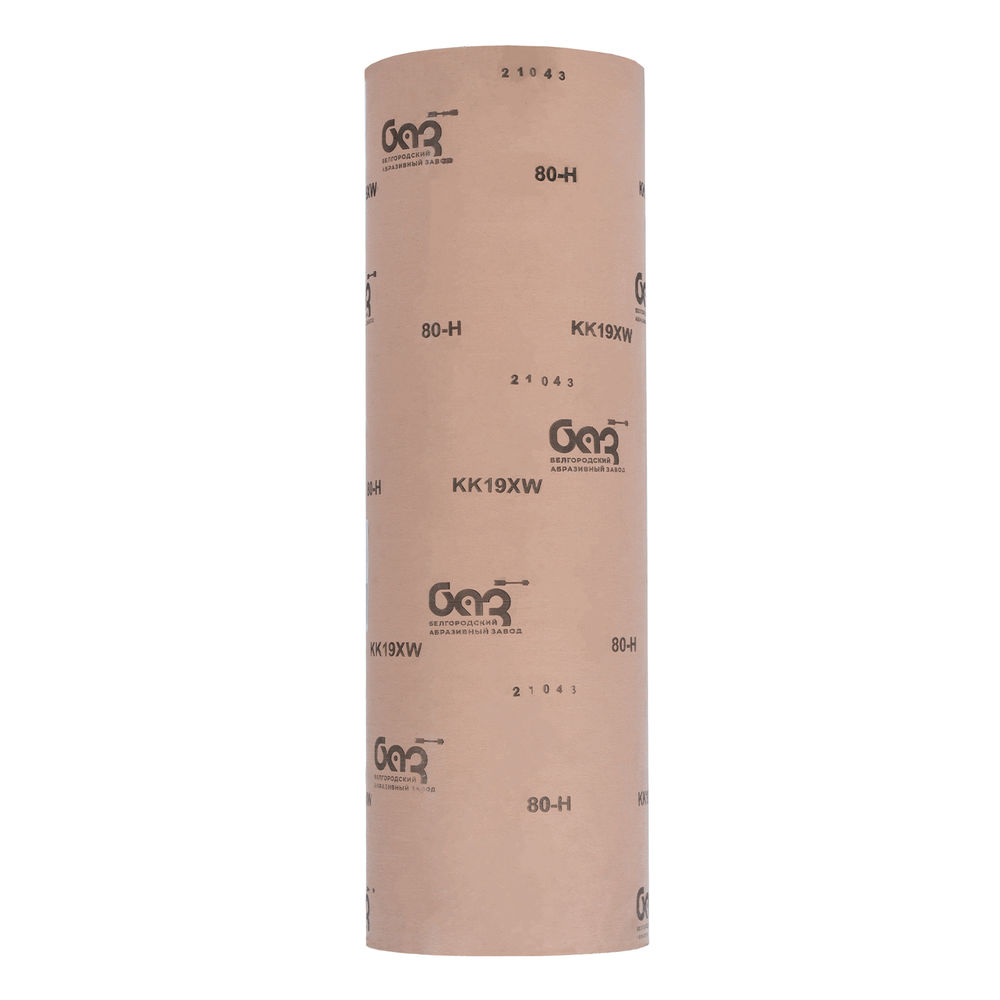 Шкурка на тканевой основе, зернистость № 80, 775 мм х 20 м, БАЗ (75279)