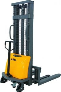 Штабелер гидравлический с электроподъемом 1,5 т 2,5 м XILIN CDD15B-E с раздвижными вилами (1009594)
