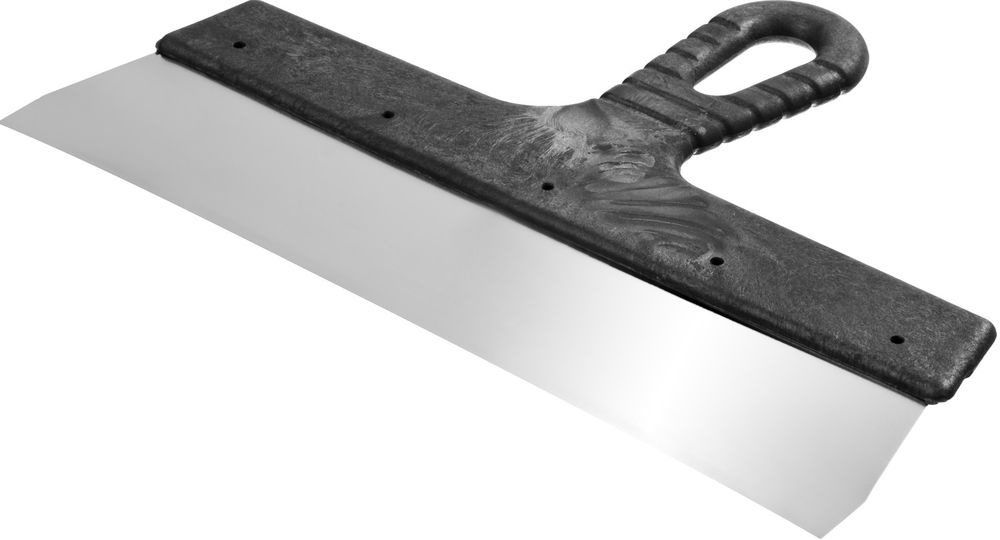 Нержавеющий фасадный шпатель 300 мм пластиковая ручка СИБИН 10079-300_z01