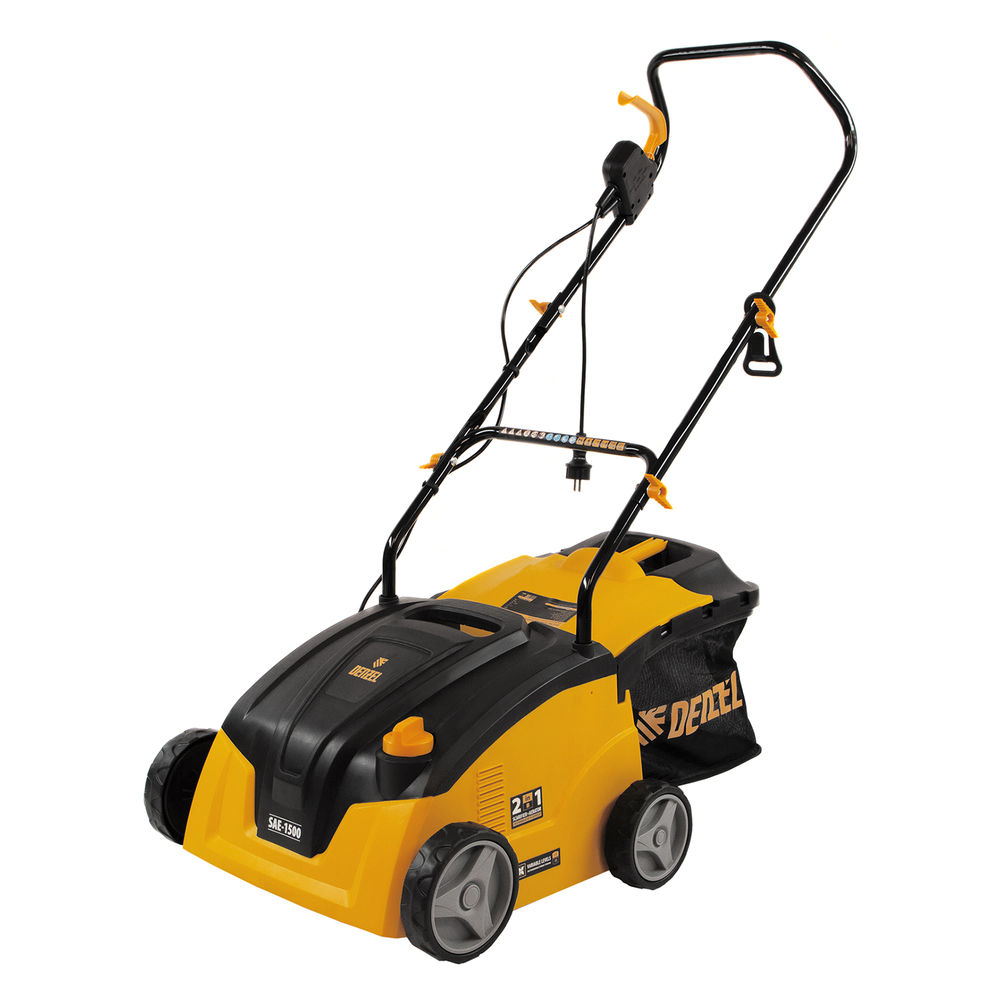 Скарификатор-аэратор электрический SAE-1500, 1500 Вт, -11/+5 мм, 32 cм Denzel (57701)