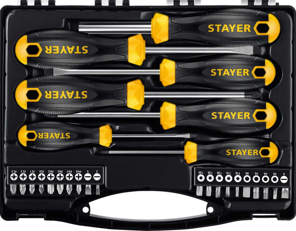 Набор отверток с насадками 27 предм. Hercules-K27 STAYER 25827