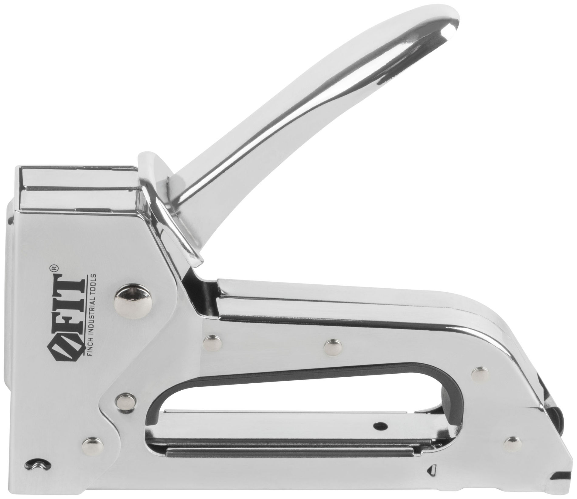 Степлер для узких скоб тип 53 6-10 мм, рессорный механизм, металлический корпус (32110)