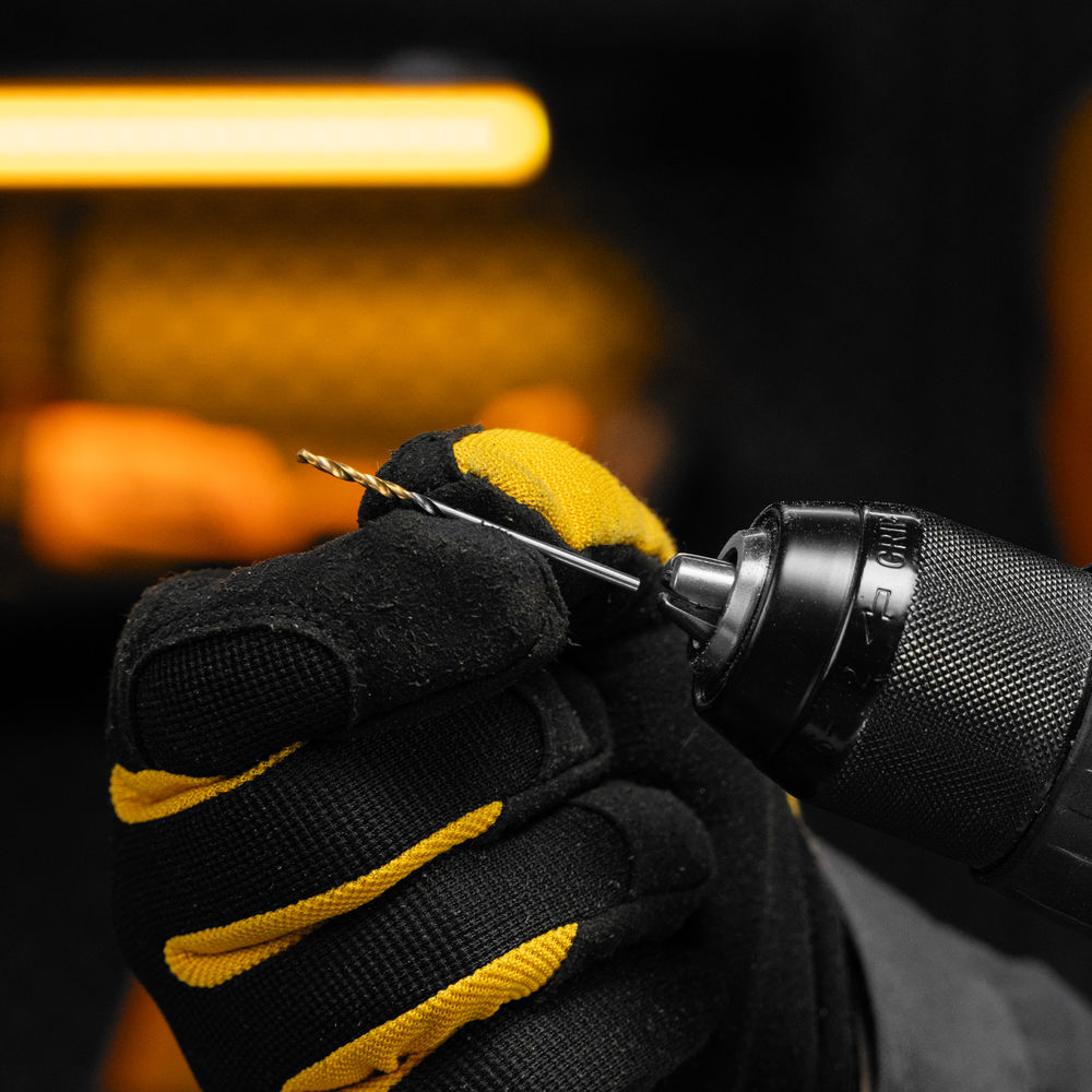 Сверло спиральное по металлу 2 x 49 мм, Р6М5, Golden Tip , 2шт. Denzel (718223)