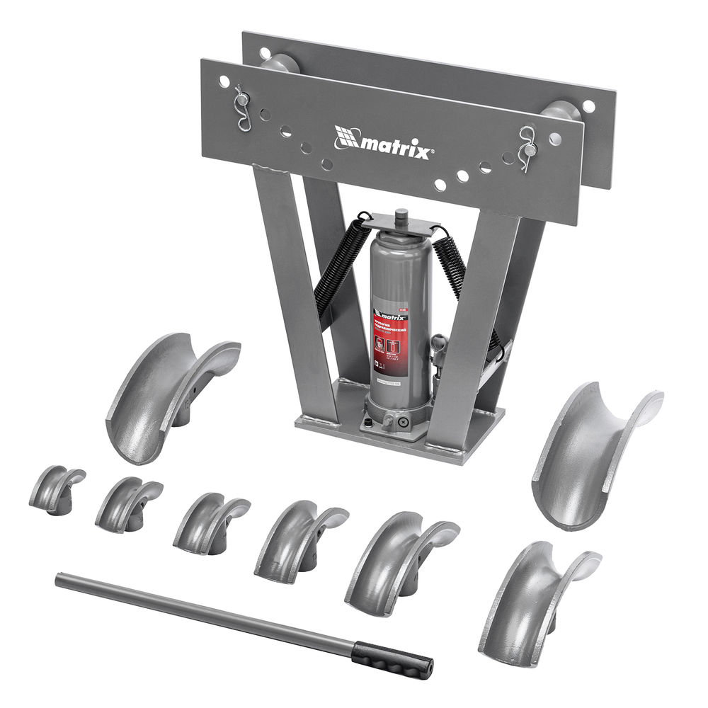 Трубогиб гидравлический, 1/2-3, 15 т, в комплекте с башмаками Matrix (181365)