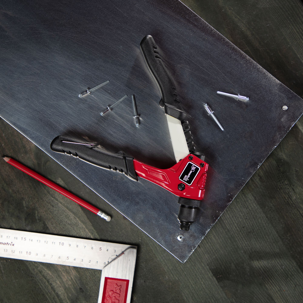 Заклепочник литой, 200 мм, заклепки 2.4-3.2-4.0-4.8 мм, Pro Matrix (40546)