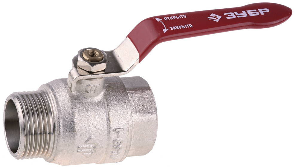 Шаровой кран d 1, «мама-папа» ЗУБР 51351-N-1