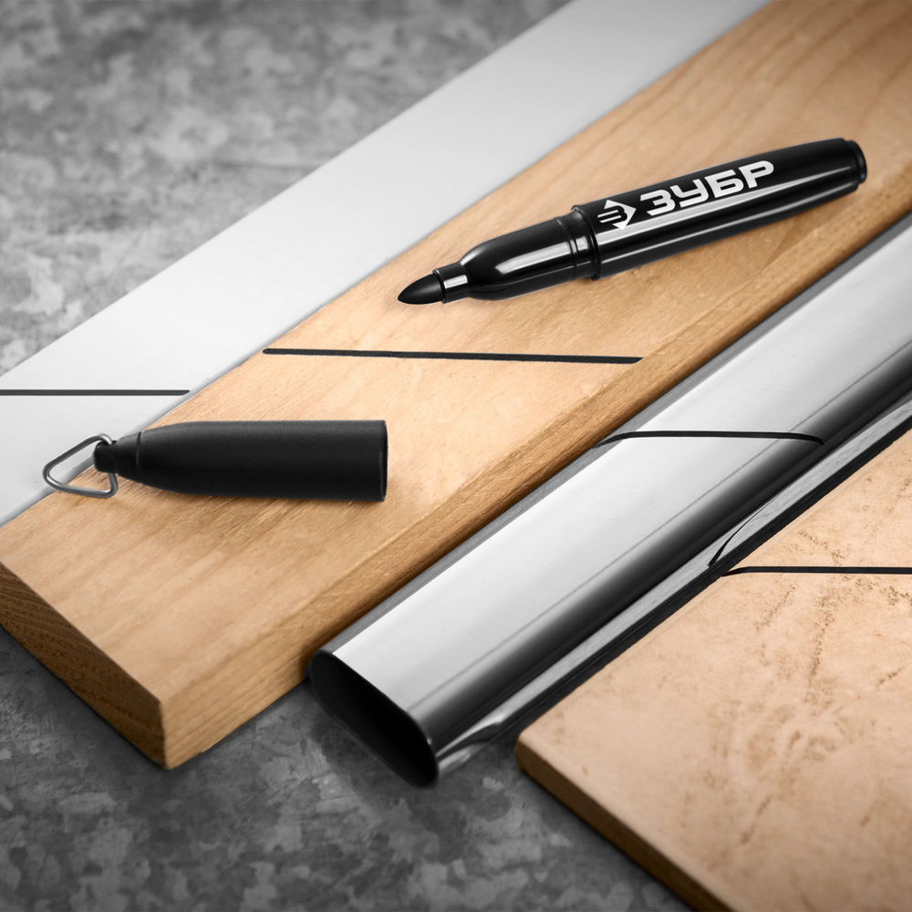 Перманентный маркер Мини черный, 1-3 мм, 80 шт ЗУБР 06331-2