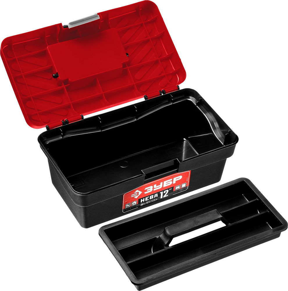 Пластиковый ящик для инструментов 285 х 155 х 125 мм 12 ЗУБР НЕВА-12 38323-12