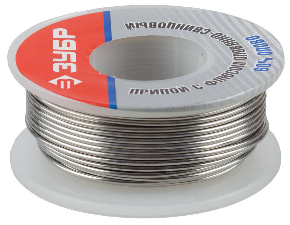 Припой Sn 60%, Pb 40%, 100 г ЗУБР 55420-100