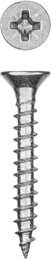 Саморез универсальный 30 x 5.0 мм, белый цинк, 6000 шт СУ-Б ЗУБР 300370-50-030