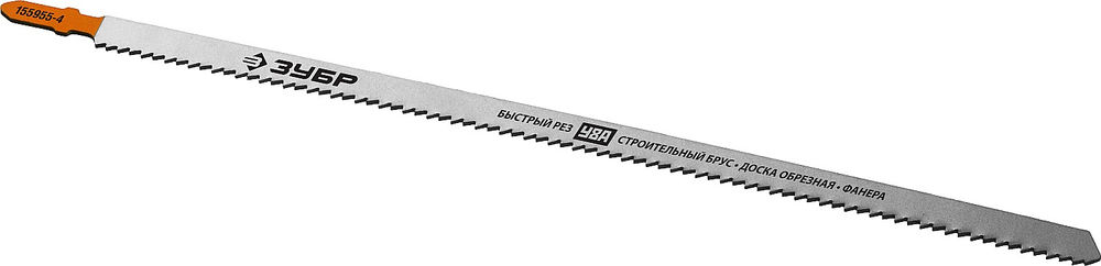 Полотна для лобзика 2 шт T225B 225 мм / 3 мм T-хвост. по дереву и строительному брусу У8А сталь Профессионал ЗУБР 155955-4