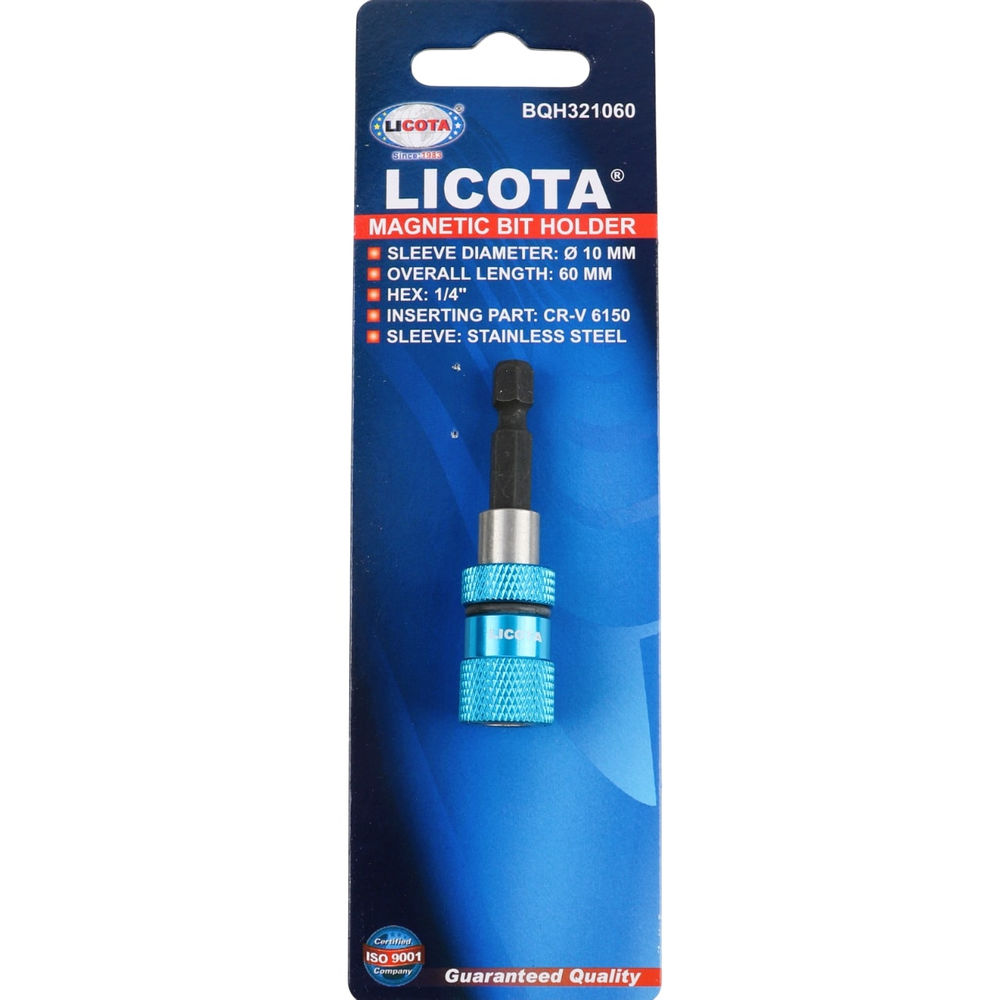 Держатель для бит 1/4 магнитный усиленный, 60 мм, Licota, BQH321060