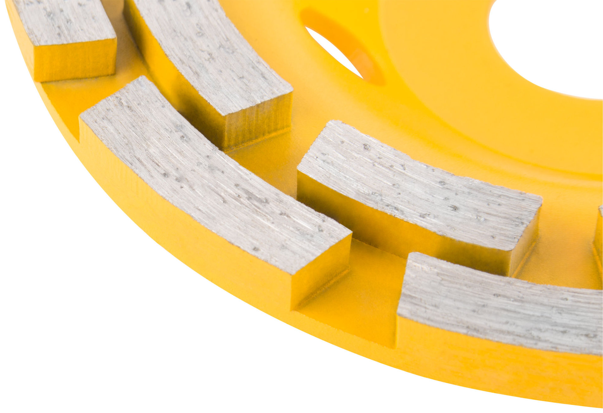 Диск алмазный шлифовальный, посадочный диаметр 22,2 мм, сегментный, двойной ряд 125 мм (39517)