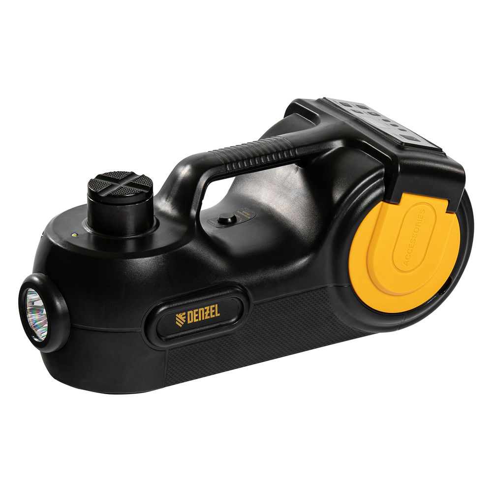 Домкрат электрогидравлический «3 в 1» (1,5 т), 12В, с гайковертом электрическим, в наборе Denzel (51190)