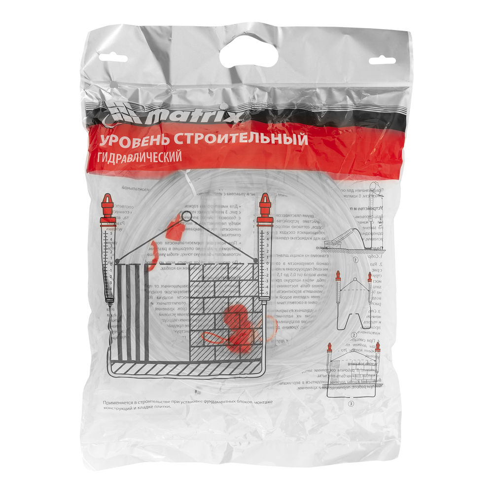 Гидроуровень,удлиненная колба, рельефная градуировка, 15м Matrix (37093)
