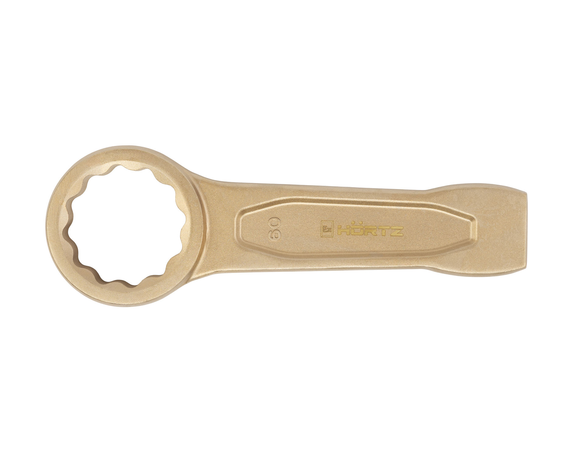 Ключ гаечный накидной ударный 60 искробезопасный сплав AlCu, HORTZ