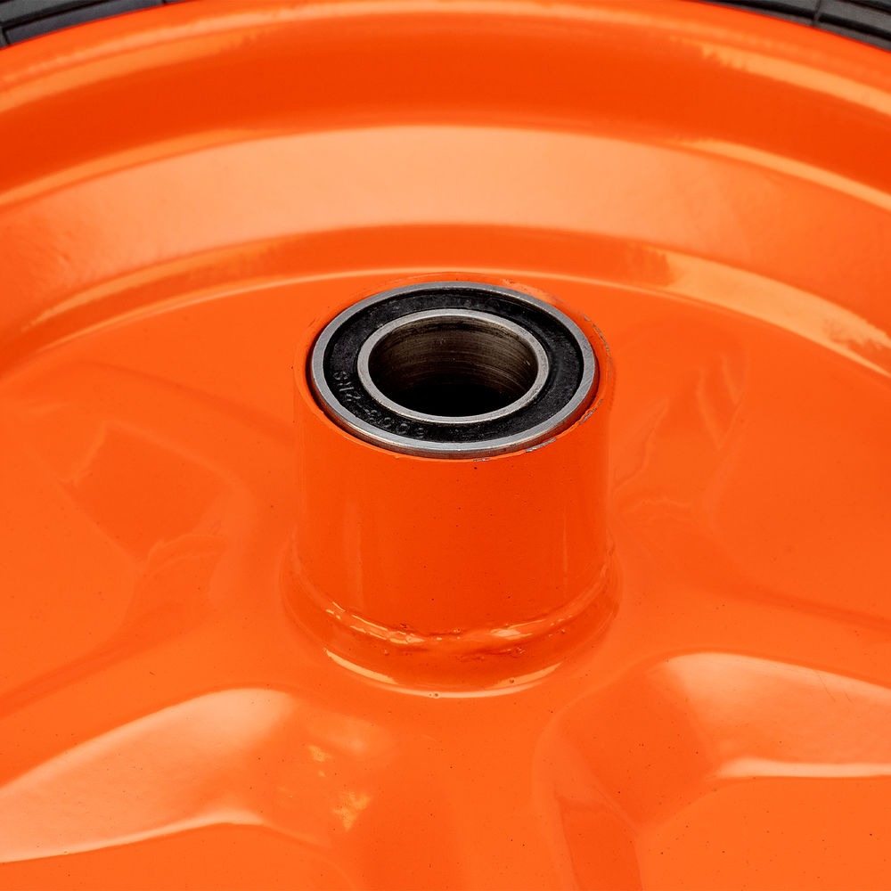 Колесо пневматическое усиленное, шина 8PR, 4.00-8 D400 мм, внутренний диаметр подшипника 20 мм, длина оси 90 мм Palisad (69081)