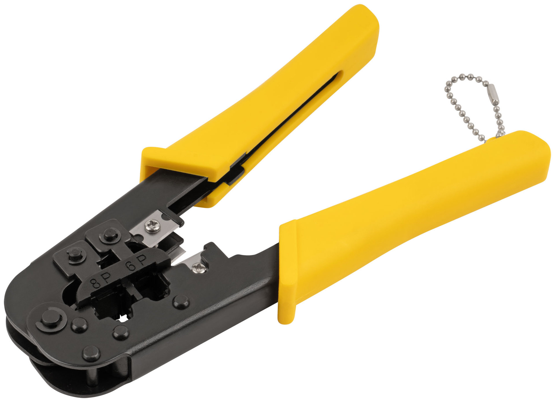 Кримпер для обжима разъемов RJ11, RJ12, RJ45, пластиковые ручки 190 мм (60062)