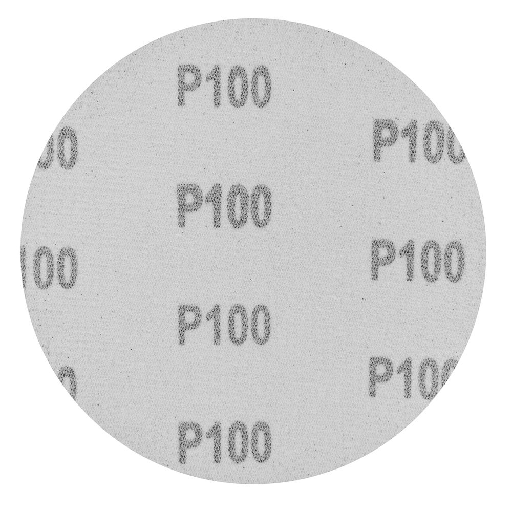 Круг абразивный на ворсовой подложке под липучку, P 100, 125 мм, 10 шт Сибртех (738507)