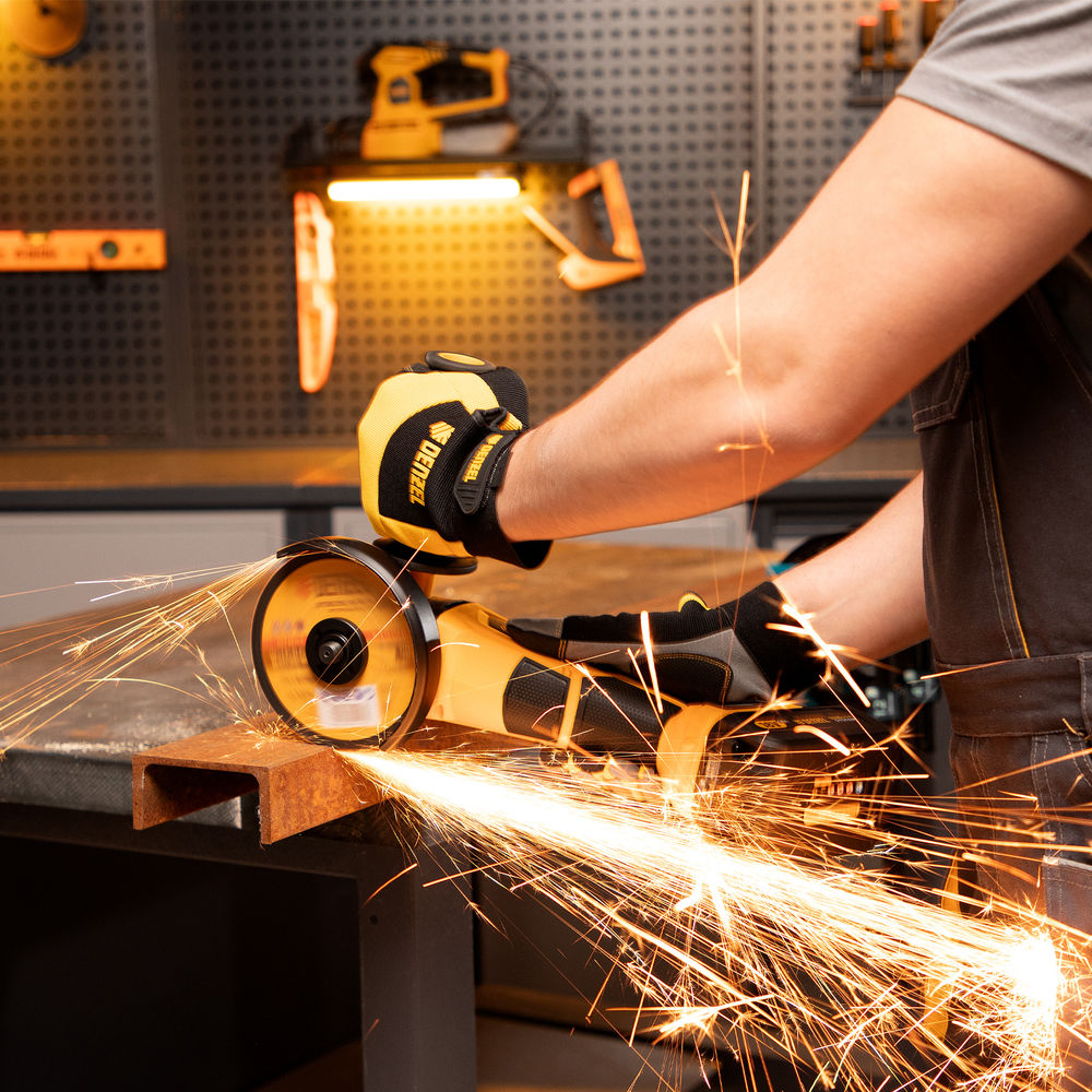 Машина углошлифовальная аккумуляторная бесщет. BLG-IB-18-125-0, Li-ion, 18 В Denzel (27004)