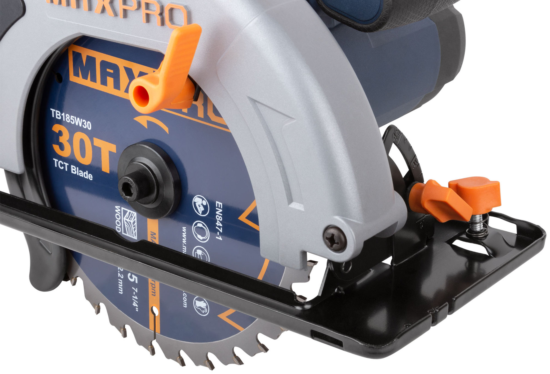 Пила циркулярная, 1400 Вт, 185/20 мм, 4700 об/мин, 4,3 кг, коробка, MAX-PRO, 85190