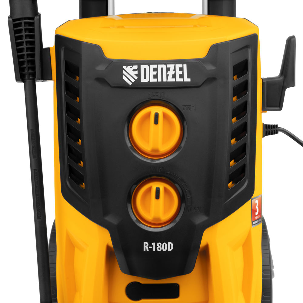 Моечная машина высокого давления R-180D, 2200 Вт, 180 бар, 380 л/ч, с барабаном Denzel (58239)