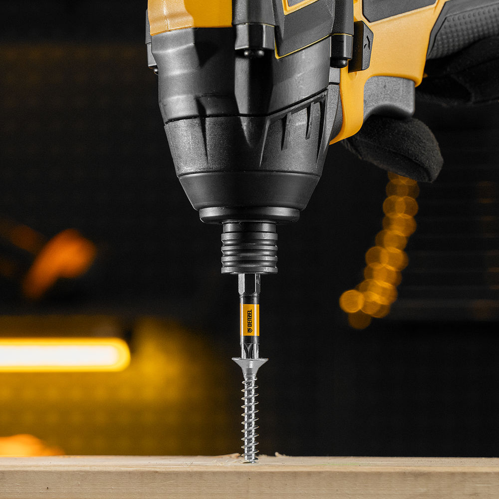 Набор бит комбинированный 3 шт., PZ1, PZ2, PZ3, 50 мм, сталь S2 Denzel (11677)