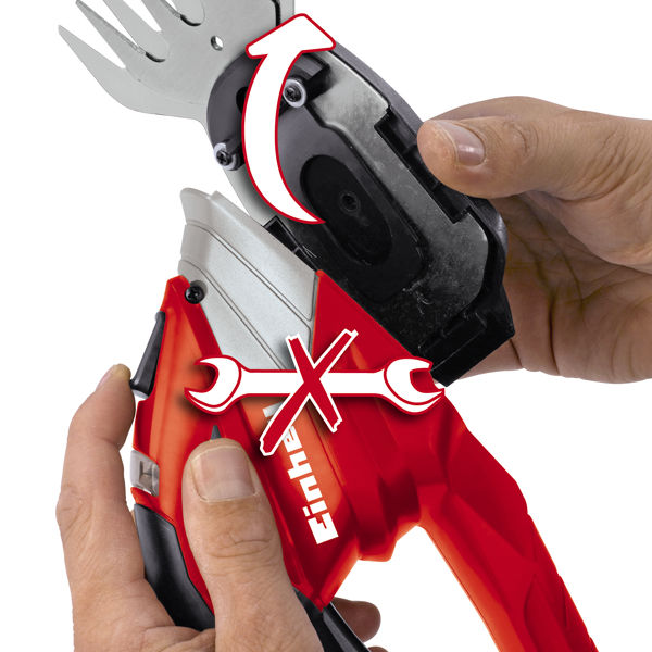 Ножницы + кусторез аккумуляторные Einhell GE-CG 12 Li, 12В,сменные насадки,телескопическая рукоятка (3410401)