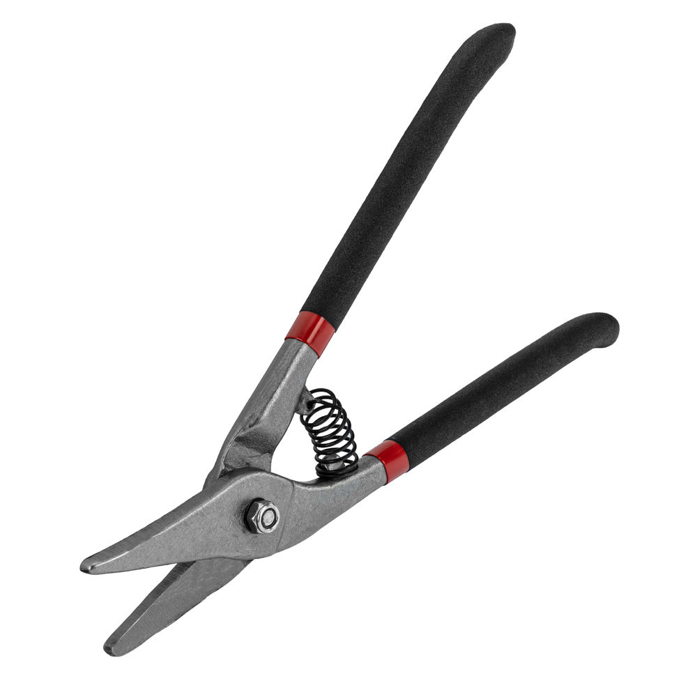 Ножницы по металлу, 250 мм, для фигурного реза, обливные рукоятки Matrix (78317)