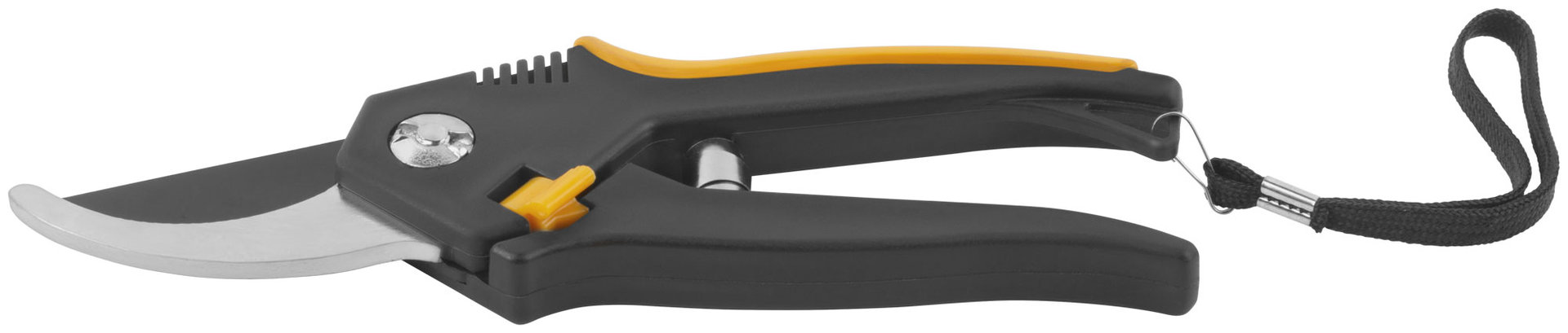 Секатор Люкс, режущие кромки внахлест, тефлон.покрытие лезвий, прорезиненные ручки 200 мм (77093)