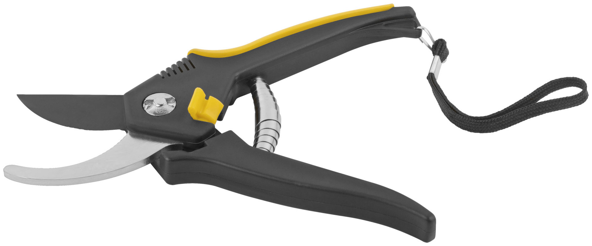 Секатор Люкс, режущие кромки внахлест, тефлон.покрытие лезвий, прорезиненные ручки 200 мм (77093)