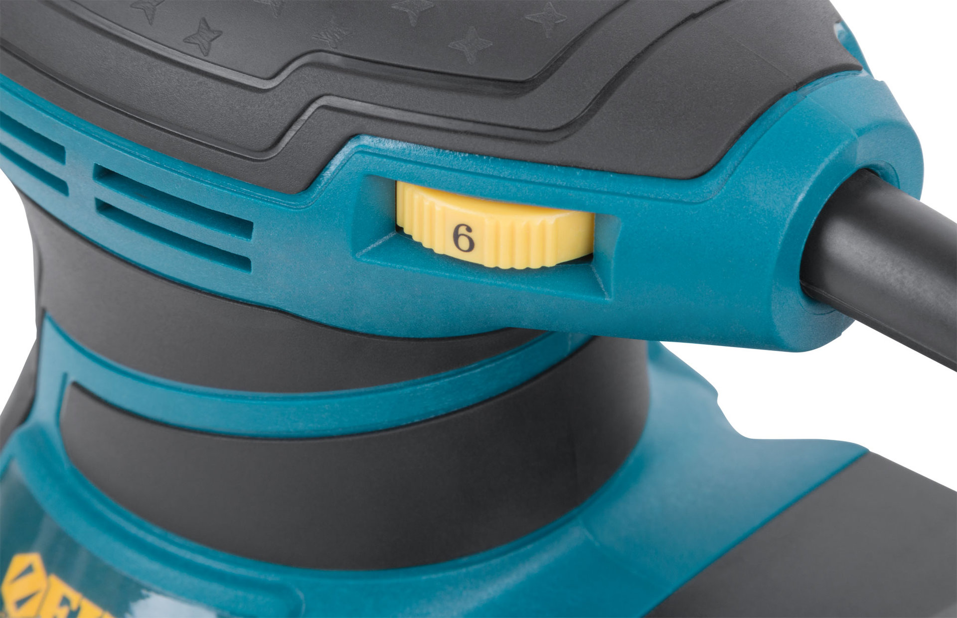 Шлифмашина эксцентриковая 350 Вт; 3000-13000 об/мин; 125 мм; 1,5 кг; липучка; пластик. контейнер; коробка (80582)