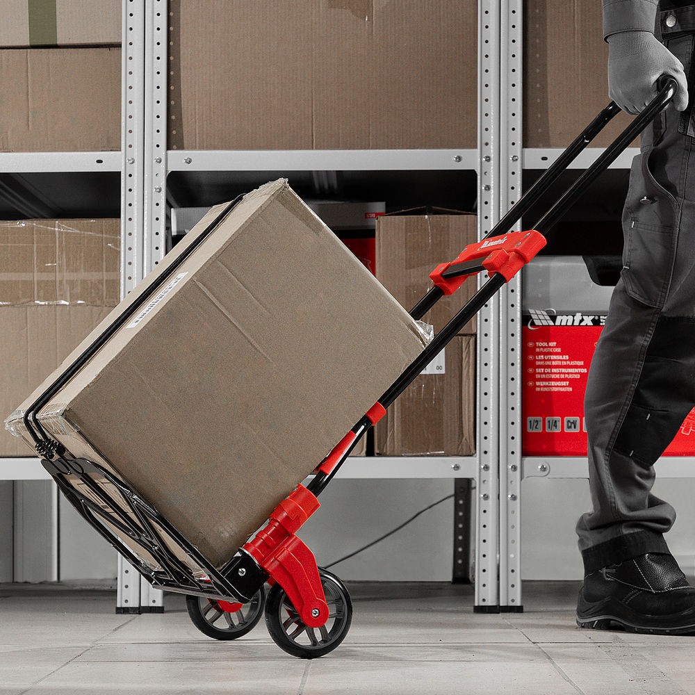 Тележка хозяйственная, складная, 2 колесная, грузоподъемность 80 кг Matrix