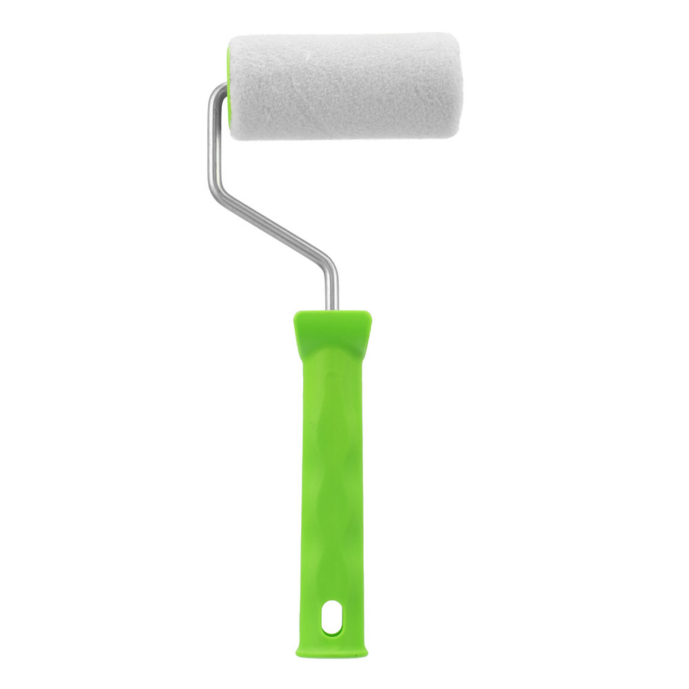 Валик Велюр с ручкой, 100 мм, ворс 5 мм, D 36 мм, D ручки 6 мм Сибртех (80132)